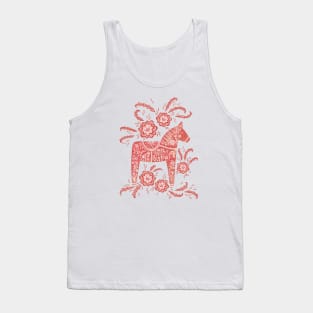 Swedish Dala Horse (Red) Tank Top